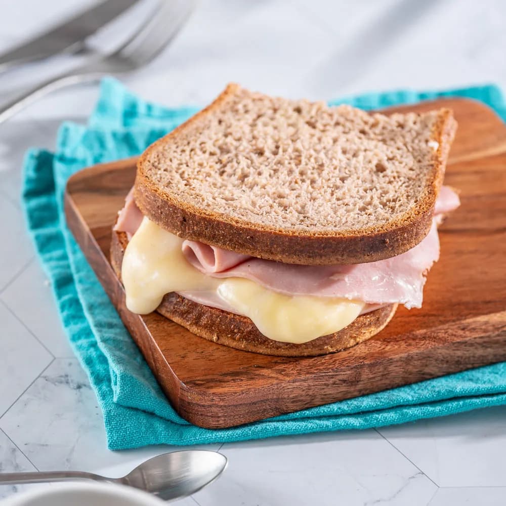 Sandwich Miga Jamón Pierna y Queso. Keto. Tremus