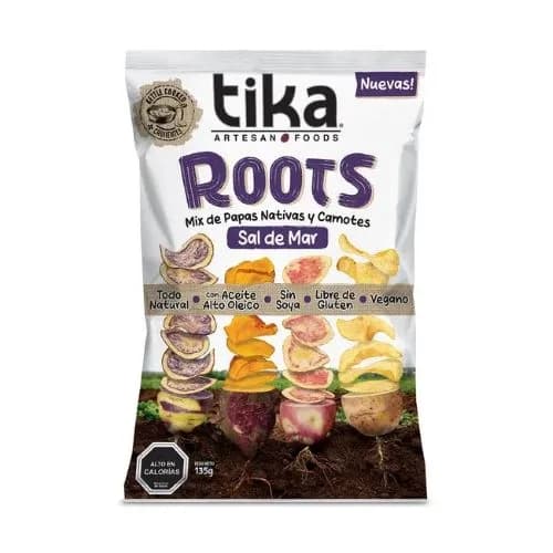 Roots Mix de Papas Nativas y Camote Sal de Mar Sin Glúten 135 grs