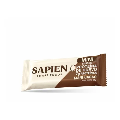 Mini Barra de Proteína de Huevo Sabor Maní Cacao 30 gr
