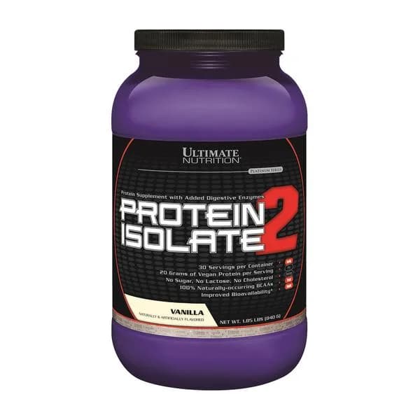 Proteína Isolada Vegana 100% Natural sin azúcar Sabor Vainilla 840 grs