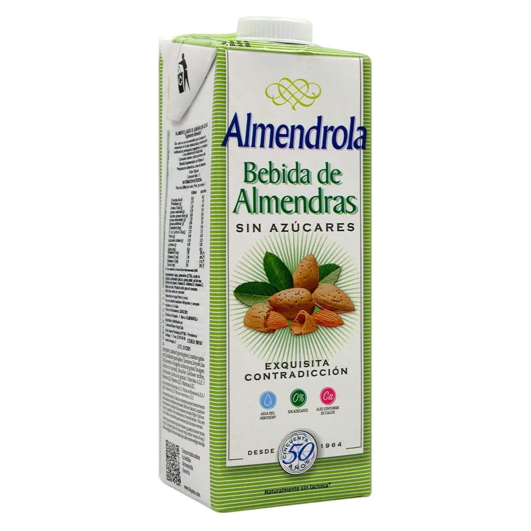 Bebida Vegetal de Almendras Sin Azúcar 1 lt