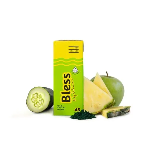 Jugo Tetrapak 200 ml Pepino. Espirulina. Manzana y Piña