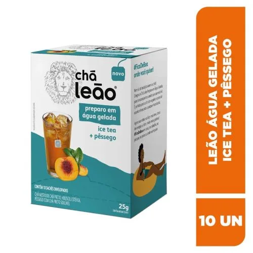 Té Chá Leño Ice te y Durazno 20Gr 10Saches