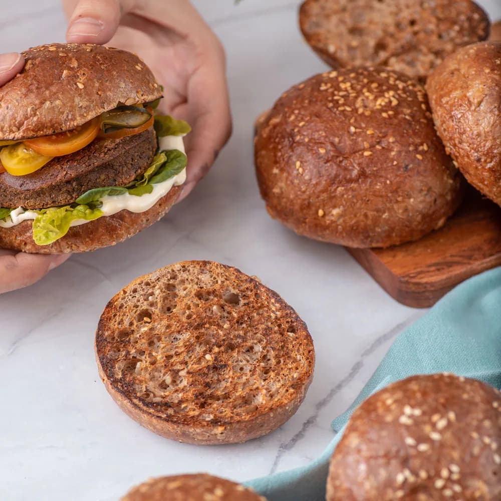 Pan de Hamburguesa Keto y Proteico, 6 un