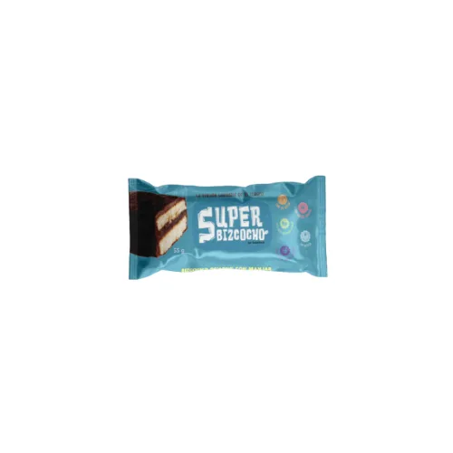 Super Bizcocho Manjar Lactosa Free Gluten Free Baño Chocolate 55 gr