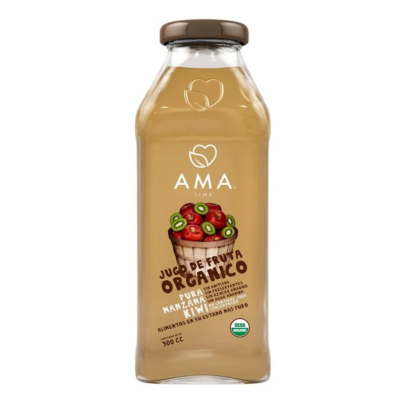 Jugo de Fruta Manzana Kiwi Orgánico 300 ml