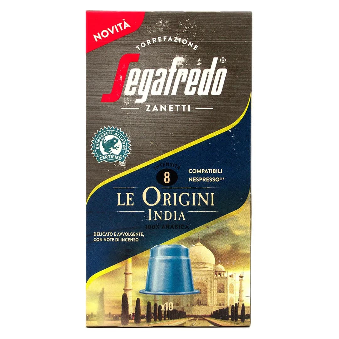 Café en Capsulas Orgánico, India, 10 capsulas, Intensidad 8
