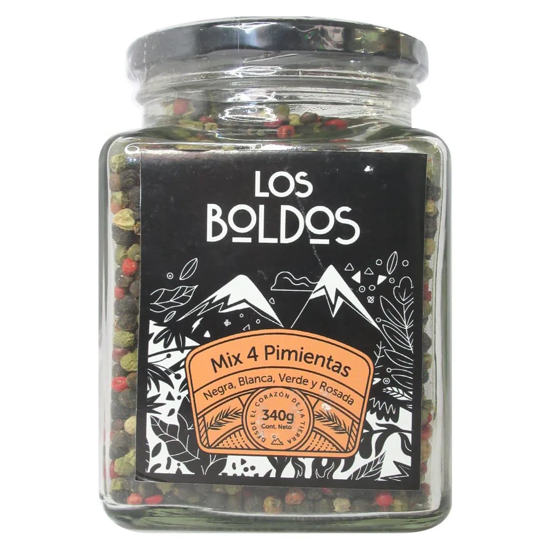 Mix 4 PimientasNegra Blanca Verde y Rosada 340 gramos