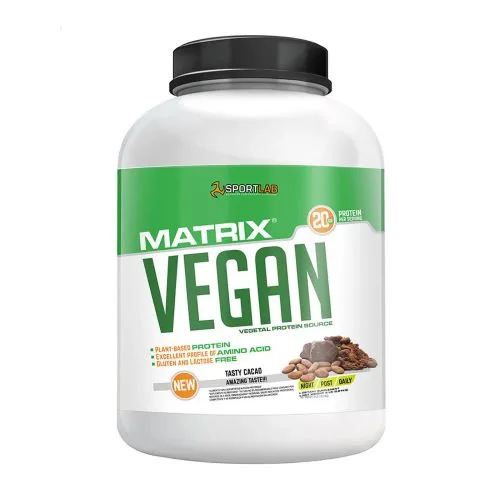 Proteína Vegana VEGAN MATRIX sabor Tasty Cacao 2.27Kg