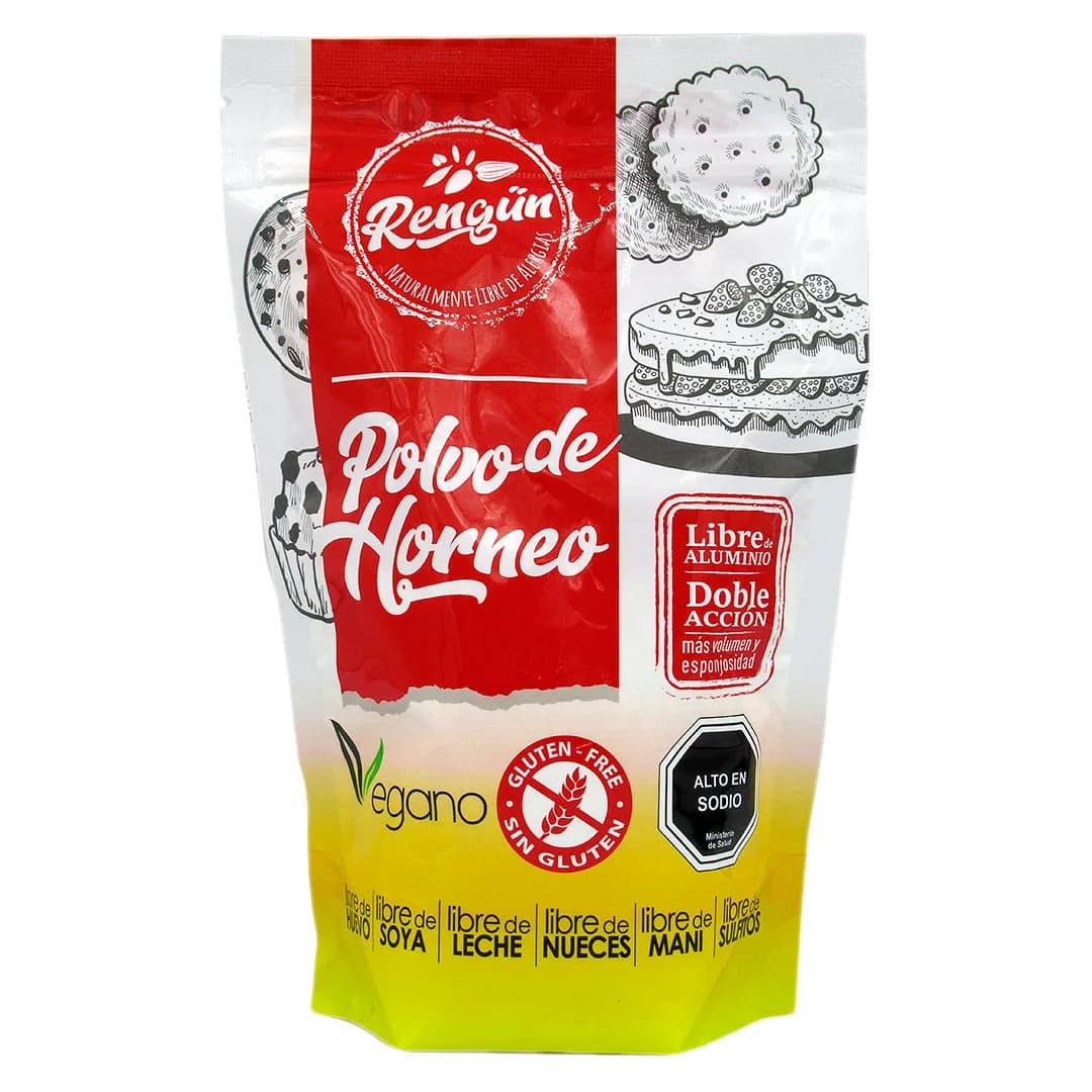 Polvo de Hornear sin glúten y aluminio 400 grs