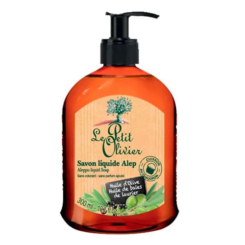 Jabón líquido de Alepo Aceite de Oliva con Hojas de Laurel 300 ml