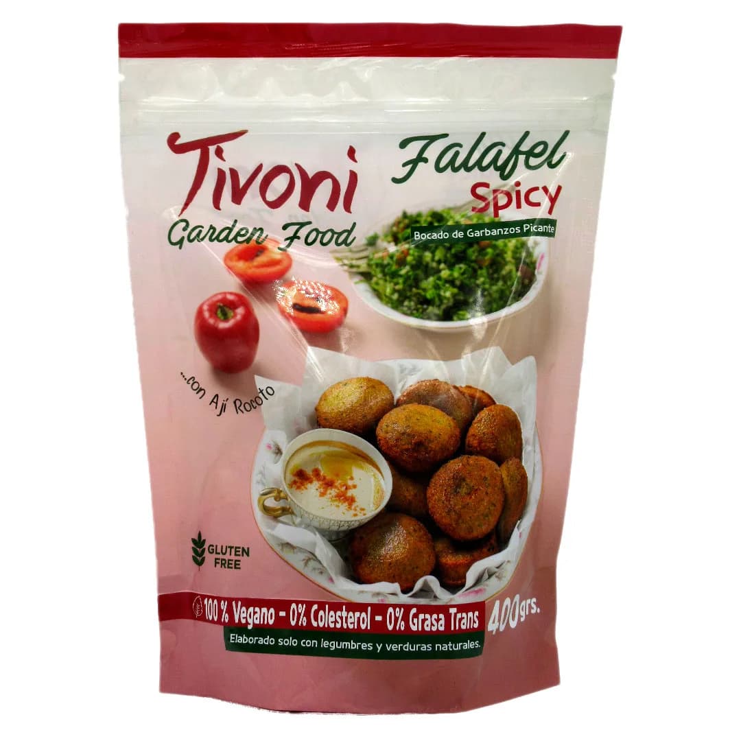 Falafel Vegano Spicy con Aji Rocoto Sin Glúten 400 grs