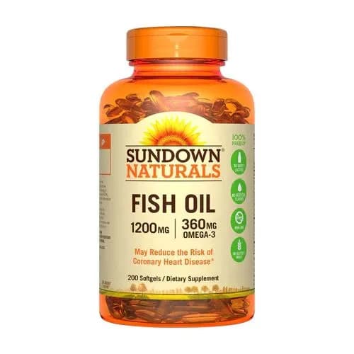 Aceite de Pescado Sin GMO 1200 mg 200 Capsulas Blandas