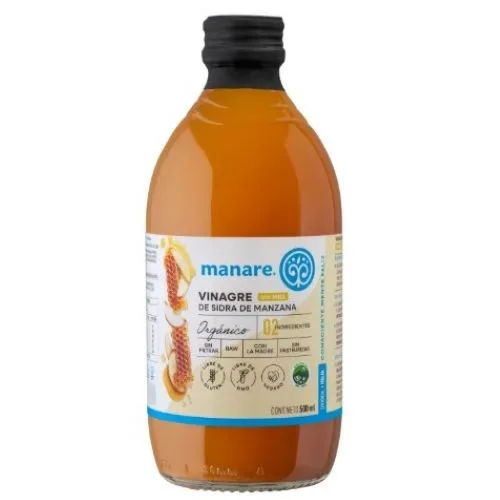 Vinagre de Sidra de Manzana con Miel Orgánico 500 ml