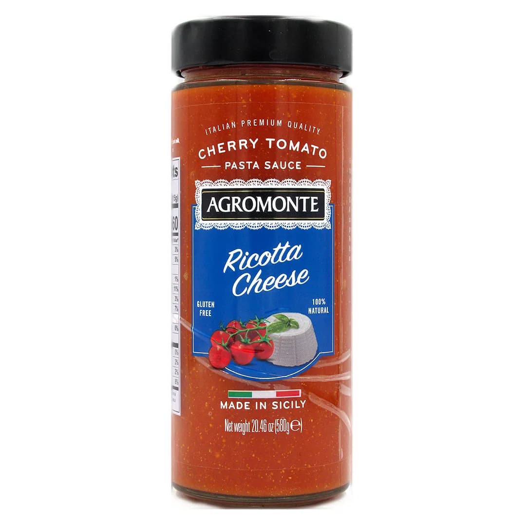 Salsa de Tomate Cherry y Queso Ricotta Ricotta Cheese 100% Natural Sin Gluten 580 gr