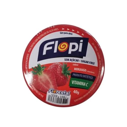 Pastillas sin Azúcar Sabor Frutilla sin sellos 40 gr