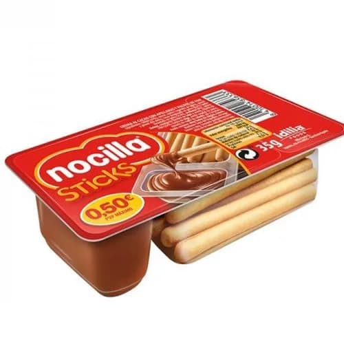 Crema de Avellanas y Cacao con Palitos de Pan 30 Grs.