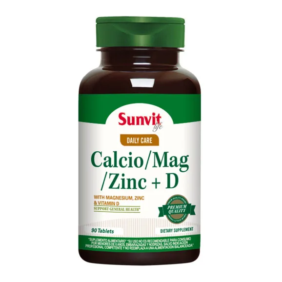 Calcio Magnesio Zinc + Vitamina D3 90 tabletas
