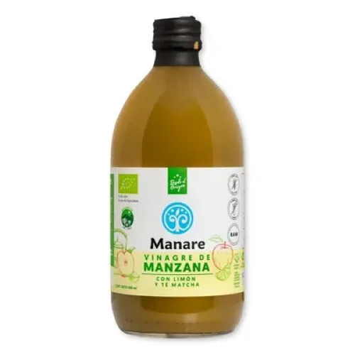 Vinagre de Manzana con Matcha y Limón Orgánico 500 ml