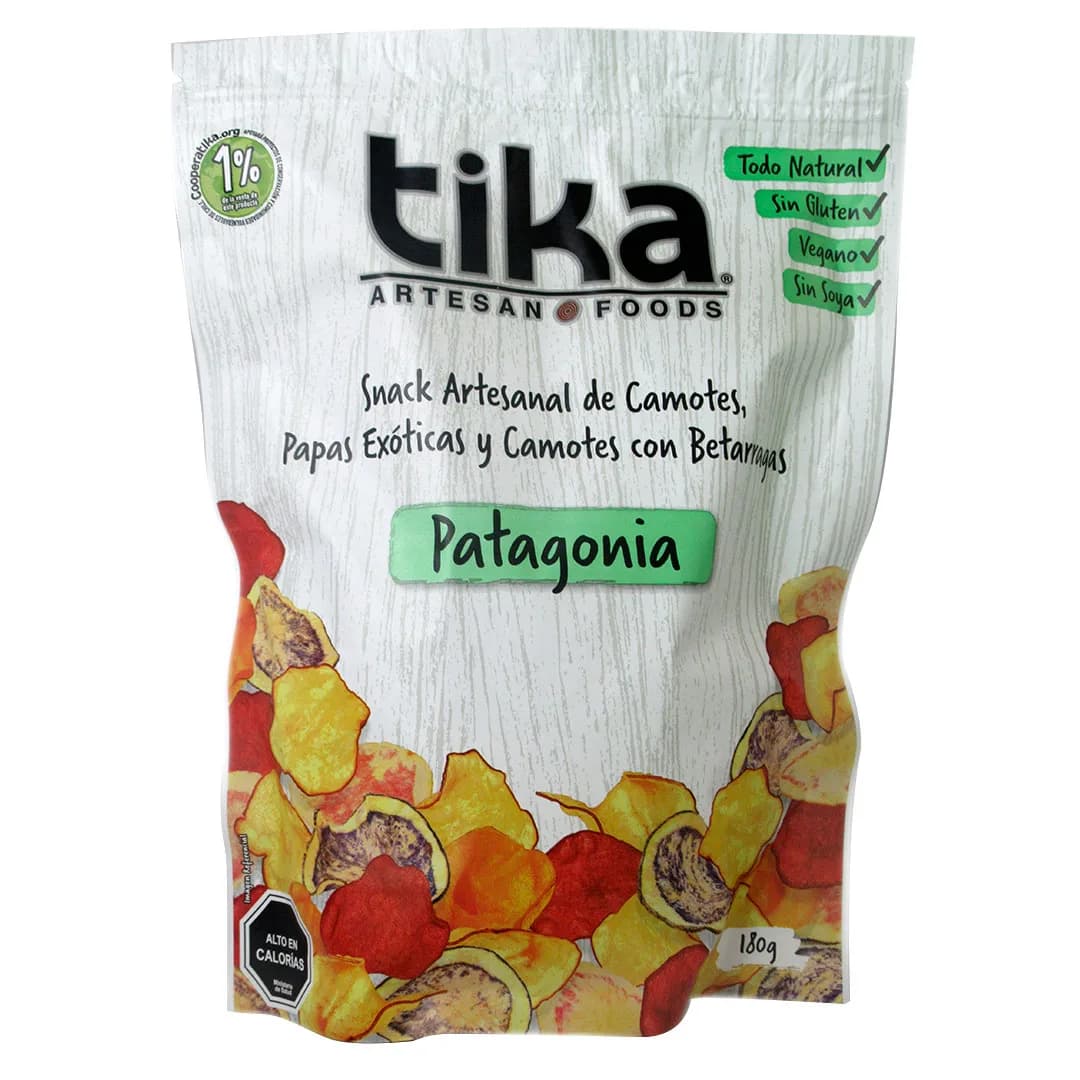Snack de Camotes Papas Exóticas y Beterragas Patagonia Sin Glúten 180 grs