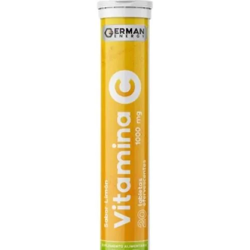 Vitamina C 1000 mg Sabor Limón Sin Gluten 20 Tabletas Esfervescentes