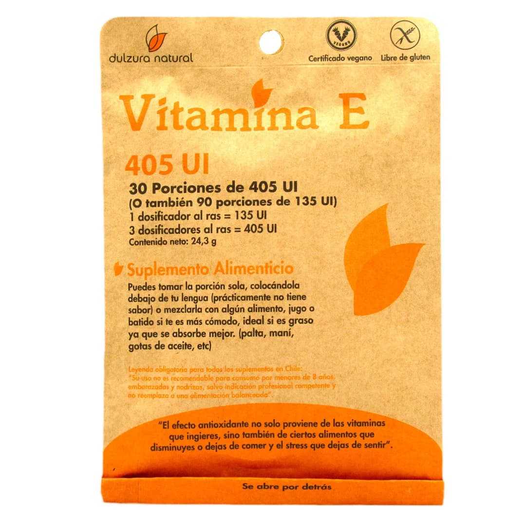 Vitamina E 30 porciones de 405 UI