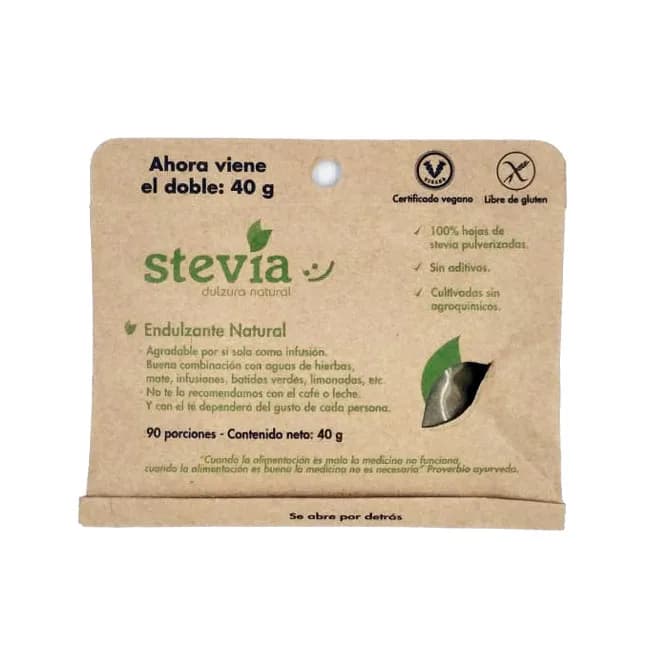 Stevia en Hoja 40 grs