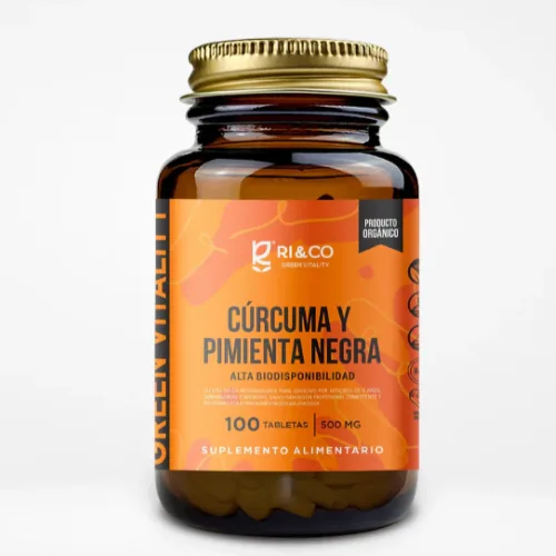 Cúrcuma y Pimienta Negra 500 mg 100 cap