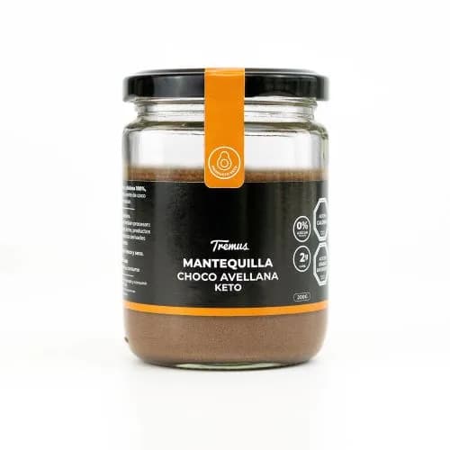 Mantequilla Choco-Avellana Keto, Sin Azúcar Añadida, 200 g