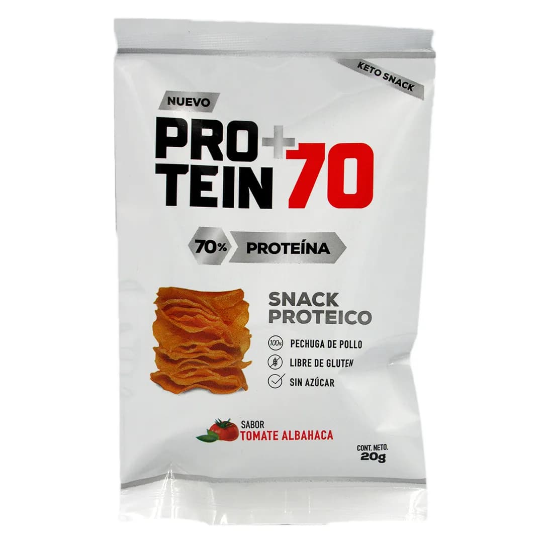 Snack Keto Proteico Tomate Albahaca 20 grs