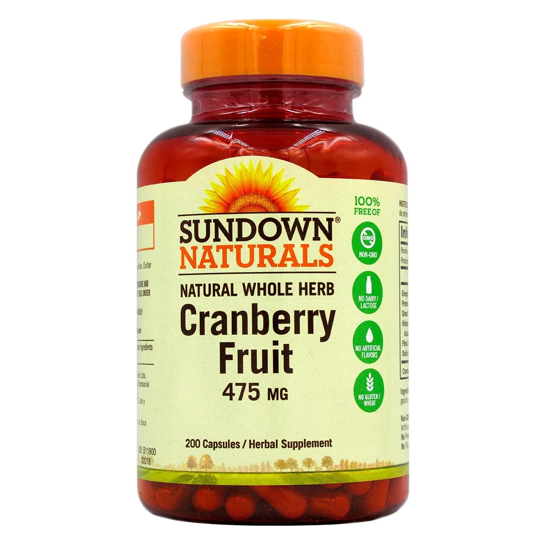 Cranberry Fruit Sin Gluten Sin Gmo 475 Mg 200 Capsulas