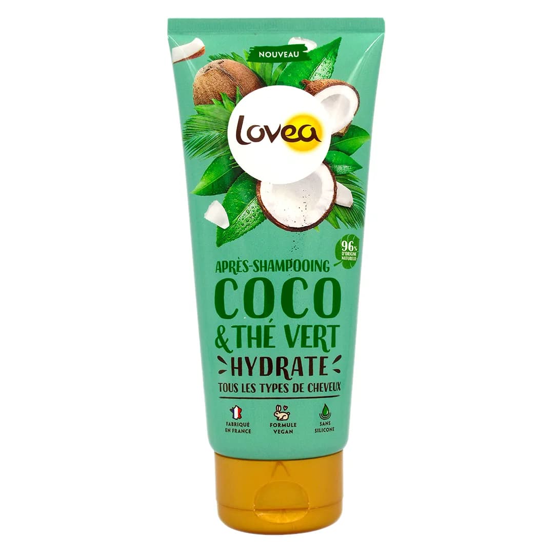 Acondicionador Coco y te Verde Todo tipo de cabello Sin silicona 250 ml