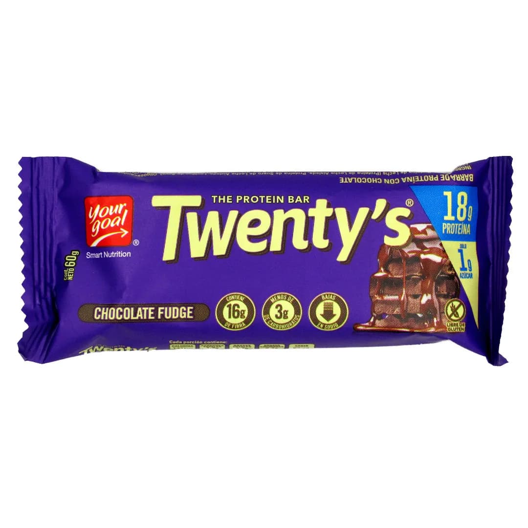 Barra de Proteína Twentys Chocolate Fudge 60 grs