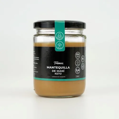 Mantequilla de Maní, Keto, Vegana, Sin Azúcar Añadido, 200 g