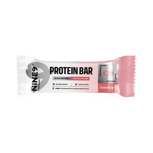 Barra Proteína Whey Frutos Rojos 60 Gr.