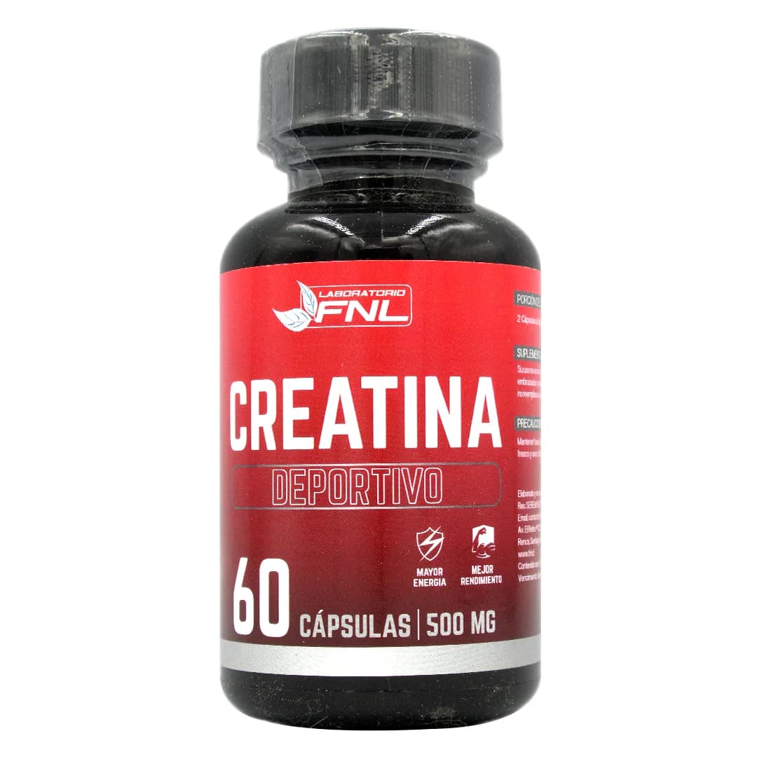 Creatina Deportiva Mayor Energia Mayor Rendimiento 60 Capsulas 500 mg