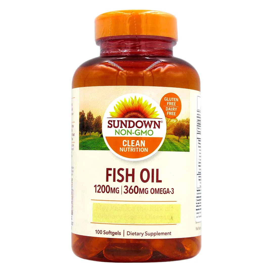 Aceite de Pescado Sin GMO 1200 mg 100 Capsulas Blandas