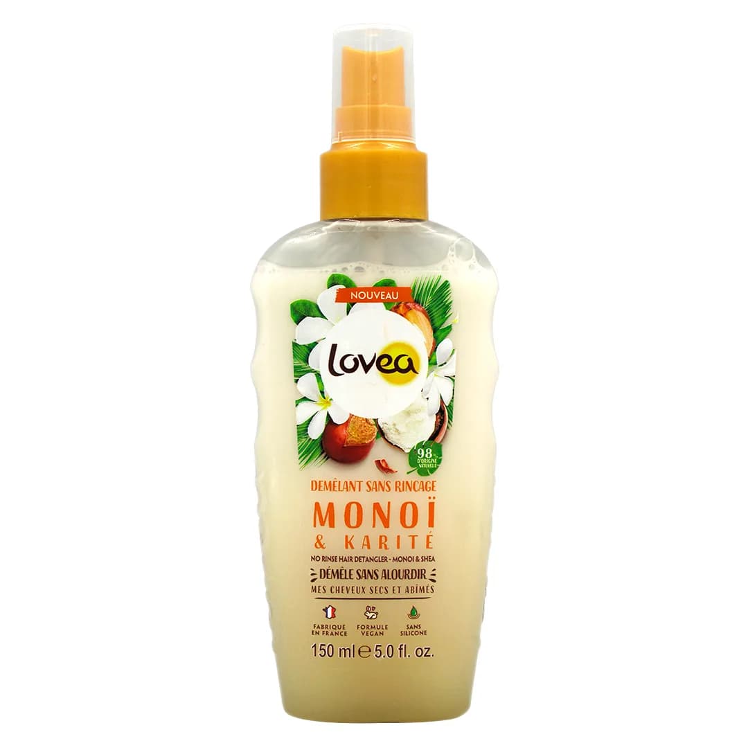 Spray Desenredante Monoi y Karite Sin Silicona 150 ml