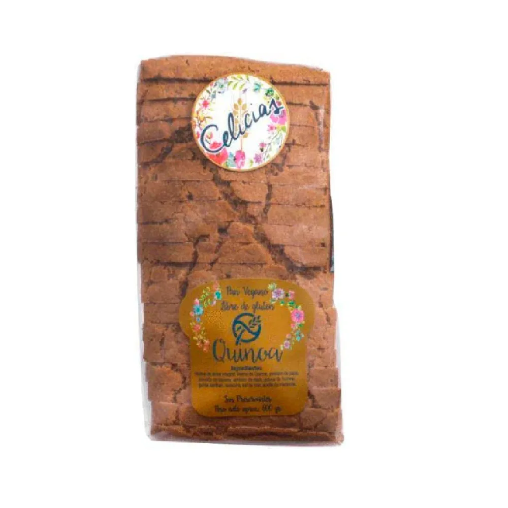 Pan de Quinoa Rebanado Sin Gluten 600 gr
