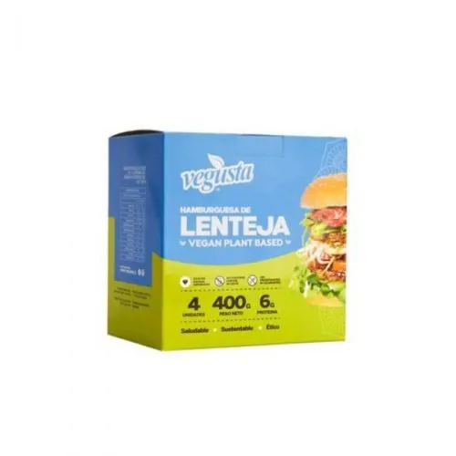 Hamburguesa Vegana Lenteja Pack 4 und. 400 grs