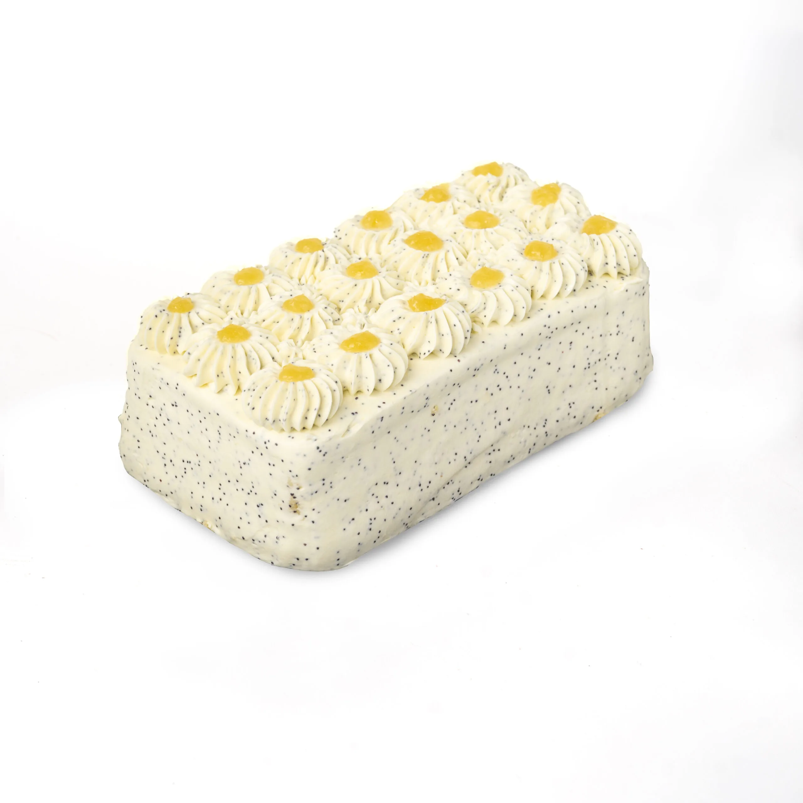 Torta Bizcocho Amapola, Piña y Limón, Sin Azúcar