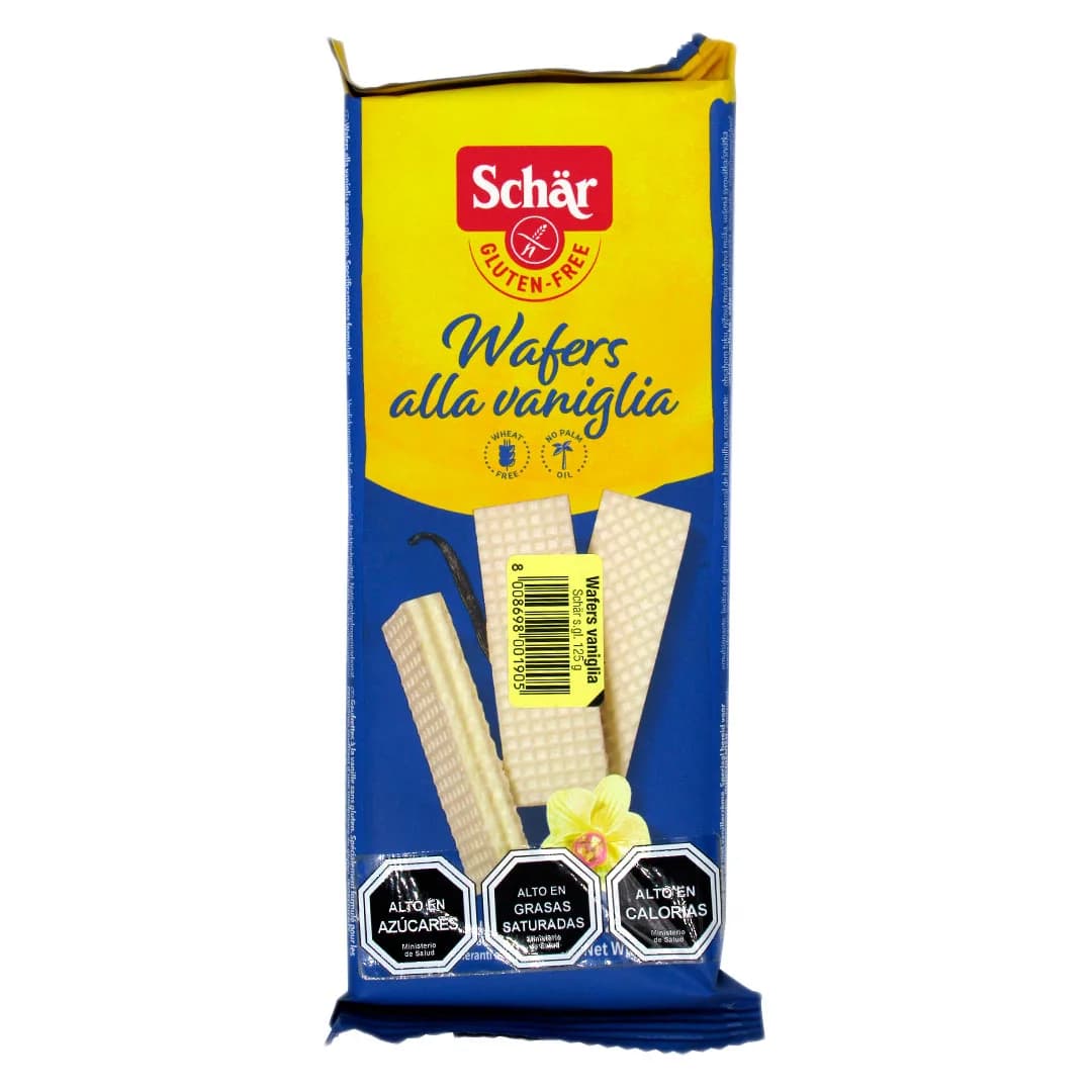 Wafers sabor Vainilla Libre de Gluten 125 grs