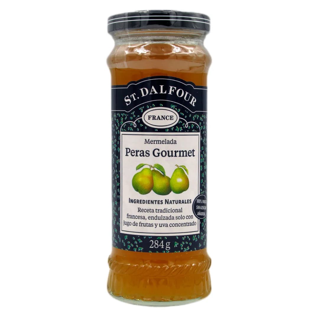 Mermelada de Peras Gourmet 100% fruta sin azúcar añadida 284 grs