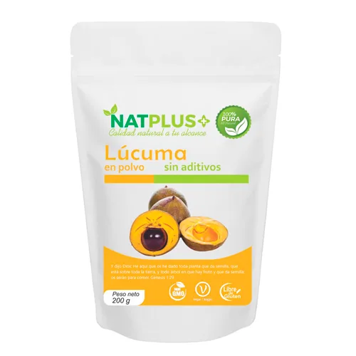 Lúcuma en Polvo Libre de Glúten . 200 Grs