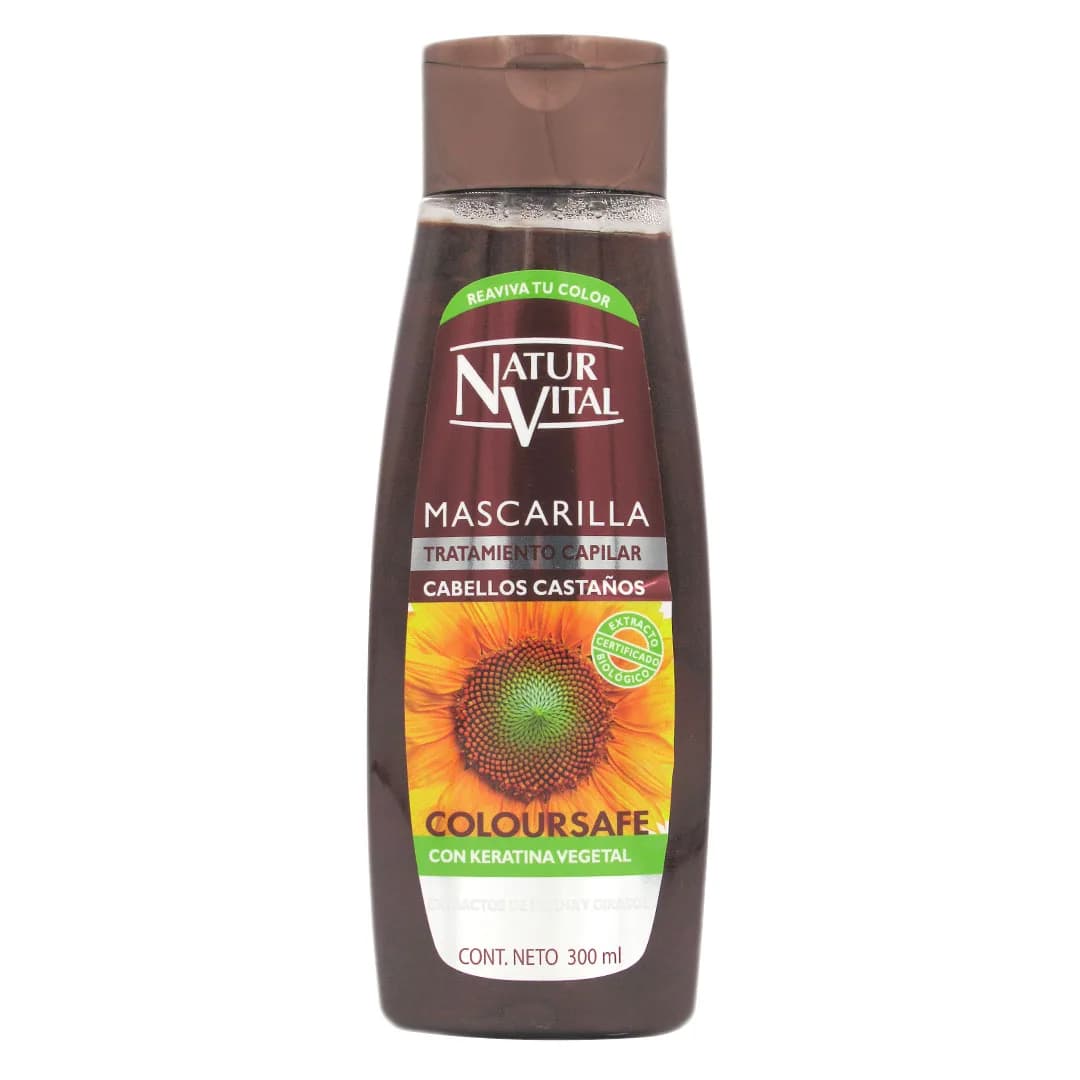 Mascarilla Cabellos Castaños con Keratina vegetal 300ml