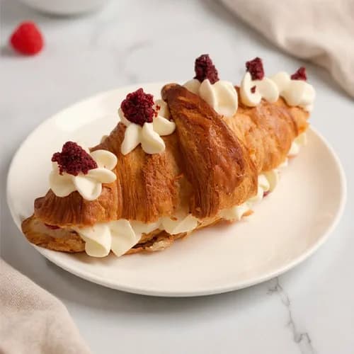 Croissant Cheesecake de Frutilla