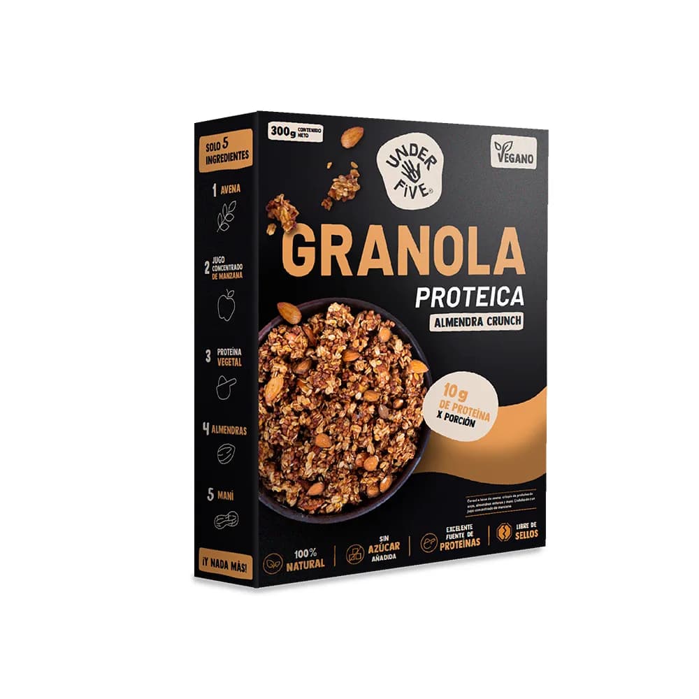 Granola Vegana Proteica Sin Azúcar 300 Grs