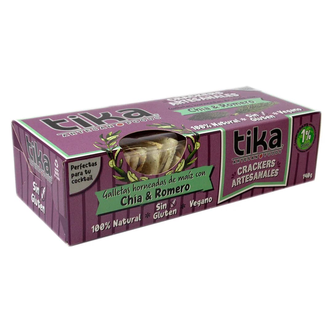Galletas de Coktail Honeadas Chía y Romero Sin Glúten 140 grs