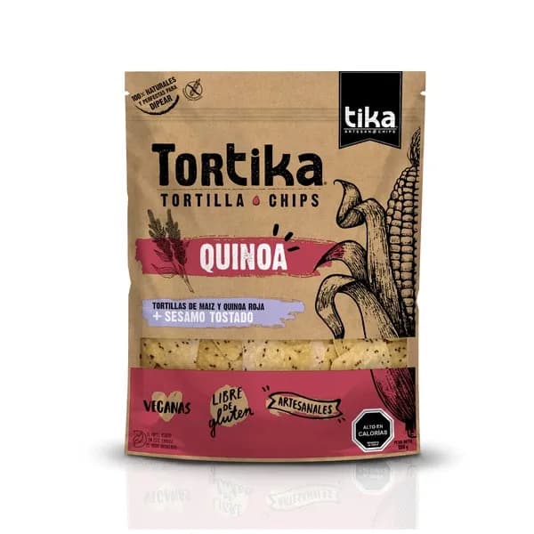 Tortilla Chips de Maíz y Quinoa Roja Sin Glúten 180 grs