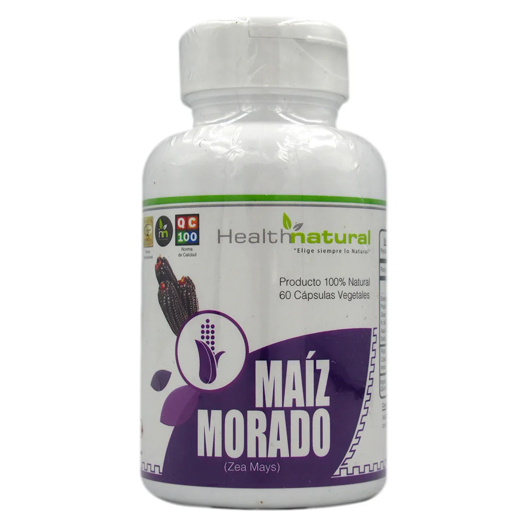 Maíz Morado 500mg 60 Capsulas Vegetales